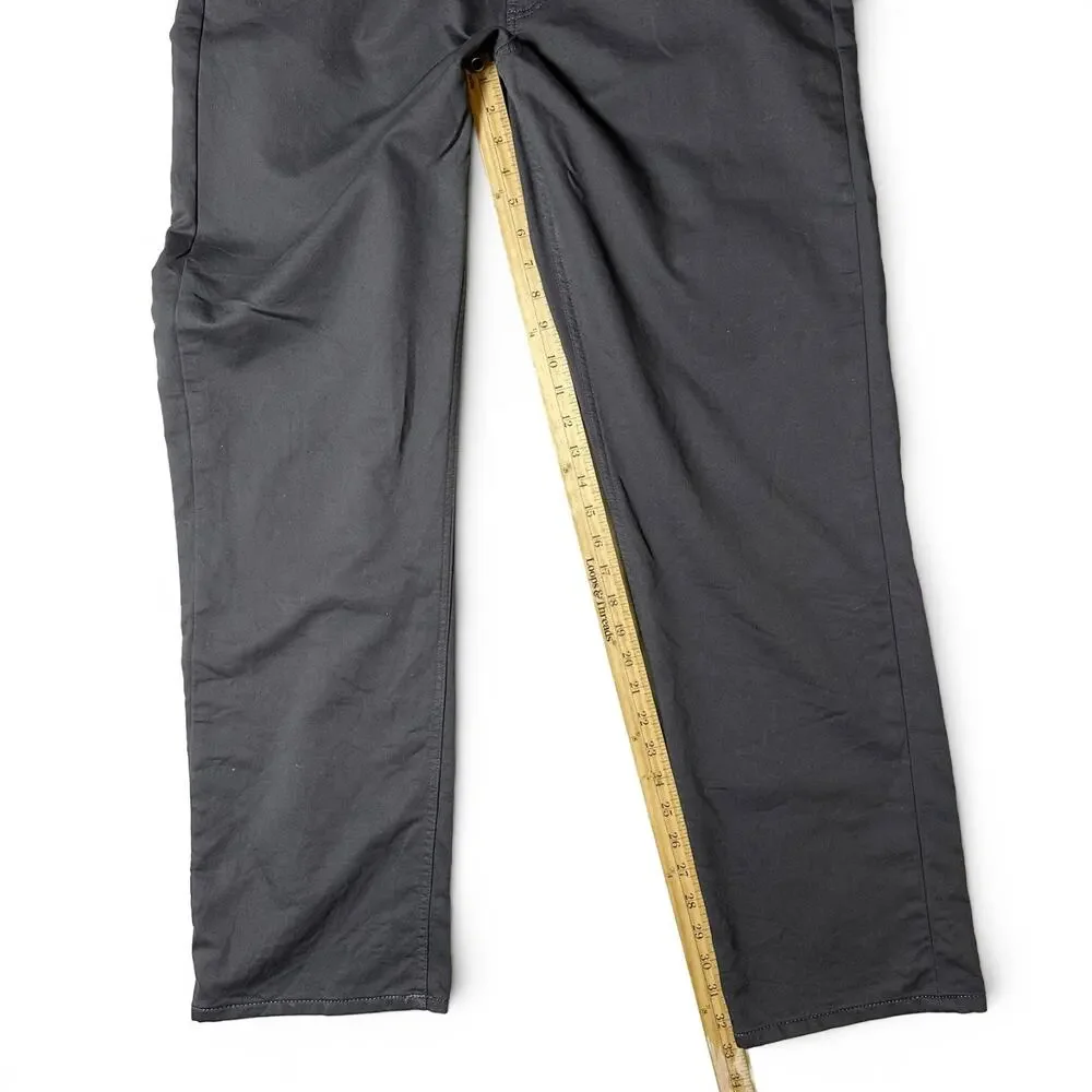Quince Comfort Stretch Traveler 5-Pocket Pants Mens Actual Size 35x34 Charcoal
